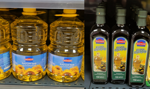 Huiles végétales - Huile d’olive turque, huile de sésame, huile d’argan culinaire